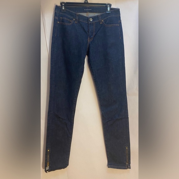Elie Tahari Woman’s Caitlin Mid Rise Slim Fit Ankle Jean Bottom Zipper Size 6 - Picture 1 of 10